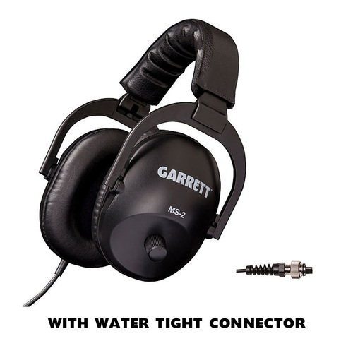 Garrett MS-2 Headphones with water tight connector